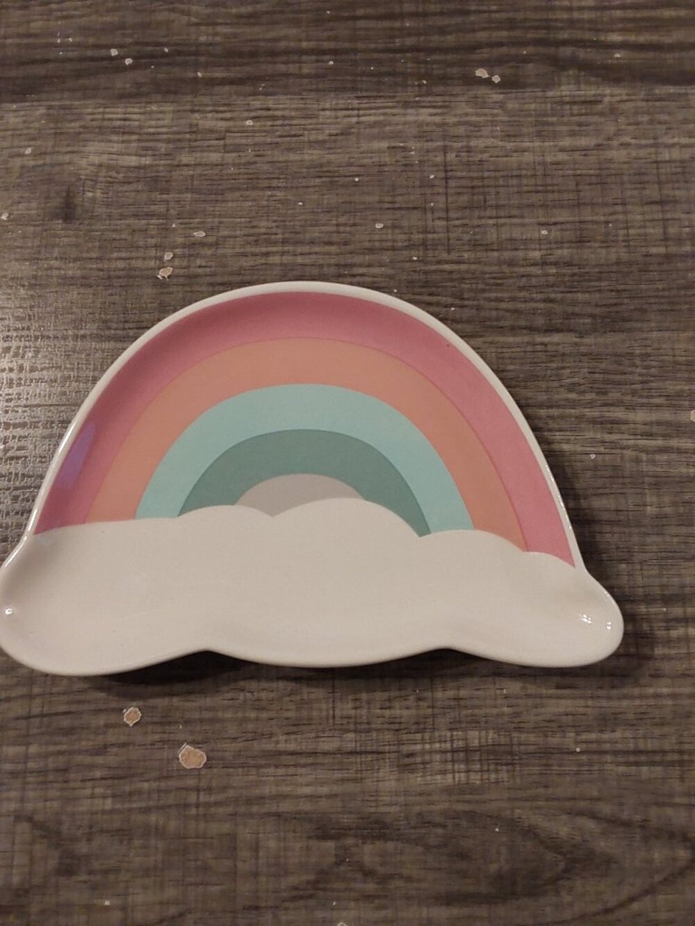 RAINBOW TRINKET PLATE ADORABLE, NEW WITH TAGS